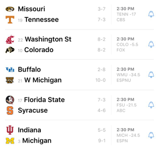 Illustration for article titled Saturday College Football Thread